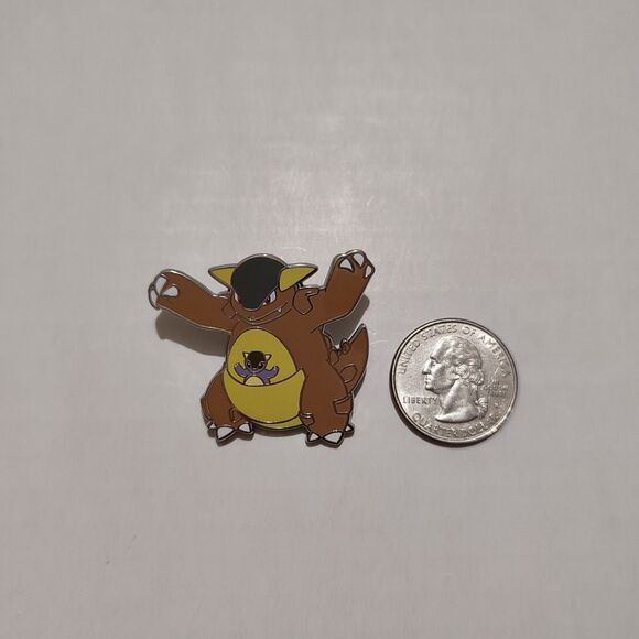 Pokemon TCG Kangaskhan Enamel Pin Official Nintendo Lapel Badge Brooch Figure - Picture 2 of 3